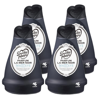 KOBAYASHI Sawaday Happy 室內芳香劑, 貴族花香 (黑) 120g, 4瓶, 貴族花香 黑色