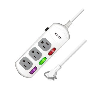 Kinyo 3開3插延長線 3孔, 2.7m, CG133-9, 1個