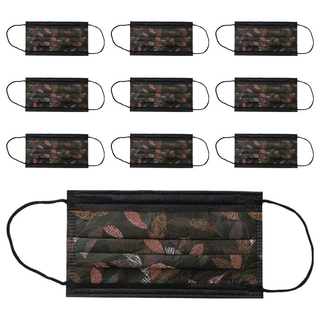 無藏生醫 成人醫療口罩, 時尚斑馬 黑色, 10片, 5入