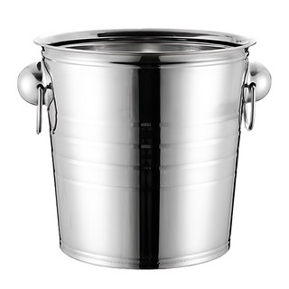 大開口保冰桶 3L 單一顏色, 1個, 不鏽鋼 銀色