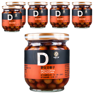 JOYSPRING 喜樂之泉 野生甘樹子 無農藥檢驗 無調味料、酵母抽出物、防腐劑、色素, 190g, 6罐