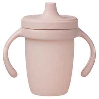 b.box 矽膠鴨嘴杯 BB0201311 莫蘭迪粉 240ml 安全矽膠材質 防漏設計, 1個