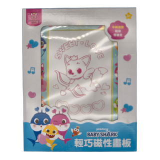 BABY SHARK 鯊魚寶寶 輕巧磁性畫板，輕便攜帶型, 1個, 21.6 × 27.2 × 3.2cm