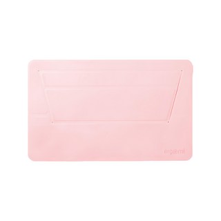 ergomi Flat 如影隨形一片式輕薄隨身筆電支架 架高筆電3.5cm 雙面翻折, 胭脂蜜桃, 1個