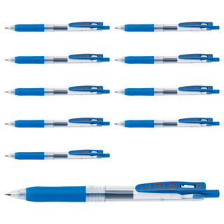 ZEBRA 斑馬牌 SARASA 環保鋼珠筆 Set 0.3mm 日本製造, 藍色, 10支