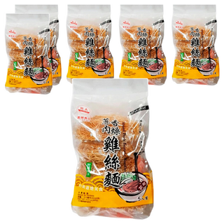 義峰食品 蔥香肉燥風味雞絲麵, 300g, 6袋