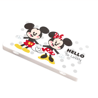 收納王妃 Disney 迪士尼 口罩收納盒 18.4 x 10.4 x 1.5cm, Q版米奇米妮, 1組