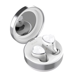 AVIOT 真無線藍芽耳機 白色 心形設計 輕巧舒適, TE-D01R, 1個