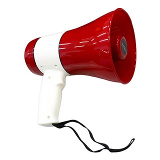 WIDE VIEW 手持大聲公(619U), 大容量鋰電池 大功率 聲音大, 紅+白, 1組