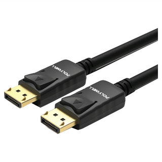 POLYWELL 寶利威爾 顯示器電纜線 DP 1.2 PW15-W46-D010, 1m, 1個