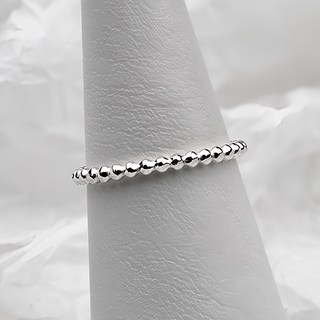 DeepTalk 女款 925 純銀 銀珠 疊戴 尾戒 RBJ115