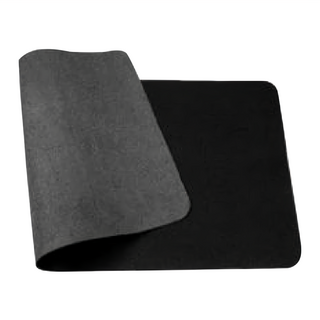 拍平方 雙面皮革桌墊 PU皮革, 60 x 30cm, 黑色