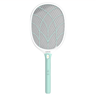 Kinyo 大網面分離式充電電蚊拍 CM-3315, 湖水綠 + 白色