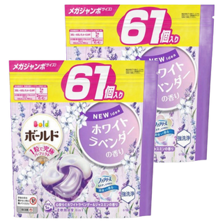 Bold 日本原裝進口 4D洗衣膠囊補充包 薰衣草茉莉, 61顆, 2袋