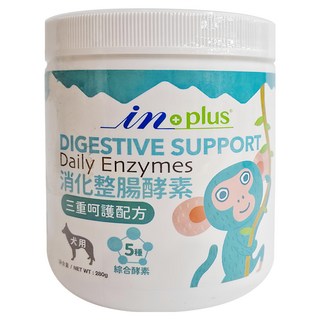 in plus 贏 消化整腸酵素 犬用, 三重呵護配方 280g, 1罐