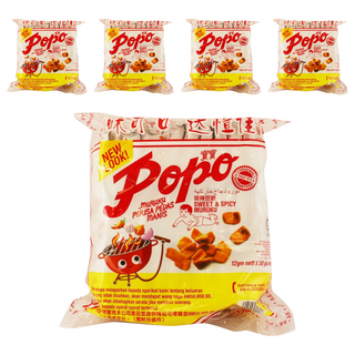 popo寶寶 甜辣魚風味豆餅, 288g, 5袋