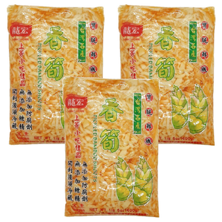 龍宏 香筍, 台灣本產高山筍, 軟嫩爽脆, 全素食品, 600g, 3包