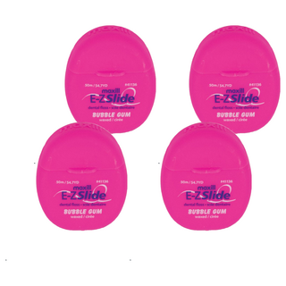 maxill 美適 E-Z Slide 微蠟潔牙線 泡泡糖口味, 50m, 1個, 4個