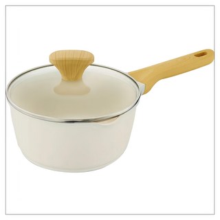 KINYO 陶瓷不沾牛奶鍋附蓋, 20cm, 1個