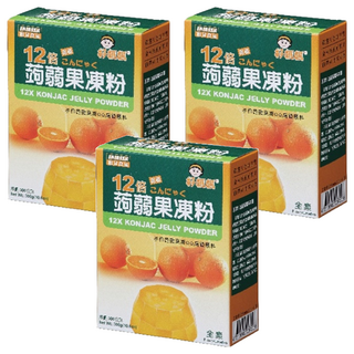 FAIRSEN 惠昇食品 好媽媽 12倍蒟蒻果凍粉, 優質凝膠 口感滑嫩有彈性 富含膳食纖維 全素可食 清爽易飽足, 300g, 3盒