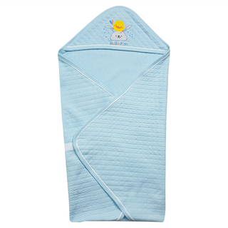 PiYOPiYO 黃色小鴨 包紗夏季包巾 純棉吸汗透氣 四季適用 含調節型魔鬼氈