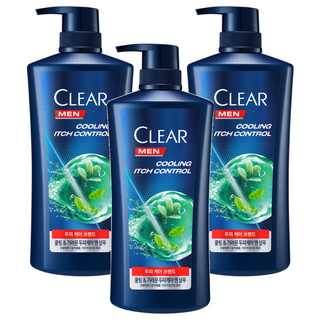 Clear 清揚 男士止癢控油洗髮精 650ml, 3瓶