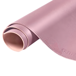 ABEL 力大牌 雙色PU皮質桌墊, 粉色 + 紫色