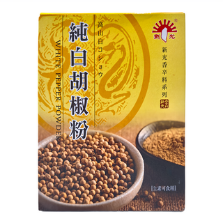 新光洋菜 純白胡椒粉, 100%原味, 適用於肉類、沙拉、蛋、湯、海鮮、燒烤類, 600g, 1盒