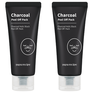 papa recipe 活性炭黑膠鼻膜 含25 000ppm木炭粉 強力去除肌膚雜質, 1條, 2條