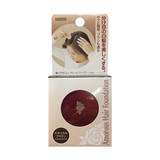 AMOROUS 黑彩 Kokusai 日本黑彩髮表染髮粉餅, Natural Brown 自然棕色, 栗色, 1個