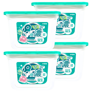 妙管家 8倍濃洗衣球, 潔淨去汙 50顆, 4盒