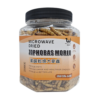 WEIYITER 維益特 台灣公司貨 嚴選乾燥大麥蟲 爬蟲專用, 180g, 1罐