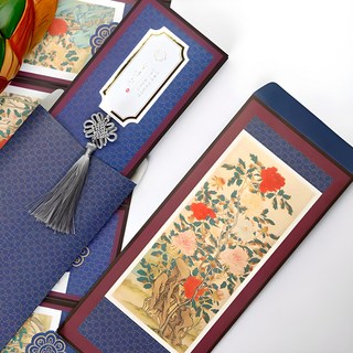 IND.K 牡丹圖屏風零用錢信封套組, 1組, 混色