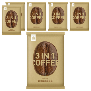 開元食品 特濃厚原味咖啡三合一, 1kg, 1包, 6包
