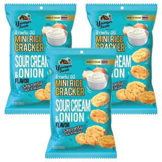 泰青農場 香脆米餅, 酸奶油洋蔥口味, 60g, 3包