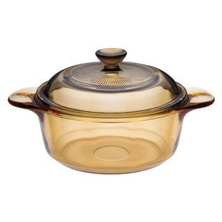 Corelle Brands 康寧餐具 Visions 晶彩透明鍋 800ml, 15cm, 黃色, 1個