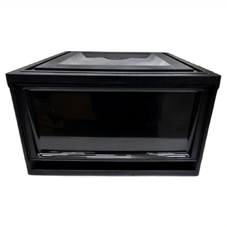 IRIS OHYAMA 愛麗思歐雅瑪 抽屜式收納箱 1.8kg 4個, 黑色, 1組