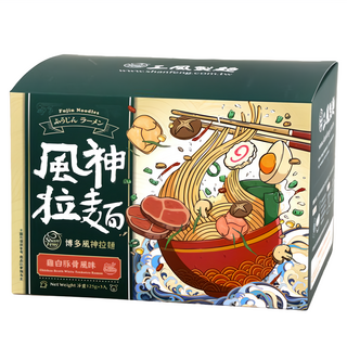 Shan Feng 三風製麵 博多風神拉麵 125g, 3包