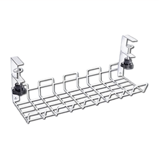 插頭收納架, 無痕安裝 超大容量 加厚材質, 適用於1.2-4CM的桌面, 白色, 1個