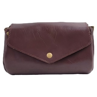 真皮頭層牛皮 四層收納 女士單肩背包 單肩/斜跨, 咖啡色, 21.5x12x6cm