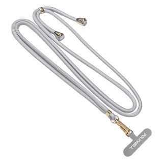 POLYWELL 寶利威爾 手機掛繩吊繩夾片組 PW15-T96-A357, 灰色, 1條