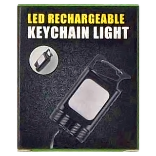 多功能戶外強光遠射警示燈 LED充電鑰匙扣燈, 48g, L6102A, 1個