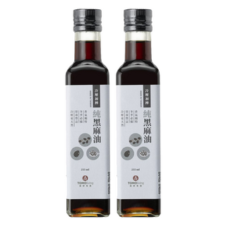 TOMOliving 友好生活 冷壓初榨純黑芝麻油, 255ml, 2瓶