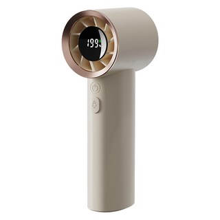 SOTHING 向物 高速手持風扇 引擎數顯版, 8小時續航, 3600mAh大容量電池, 170g小巧輕便, 杏白色, 1個