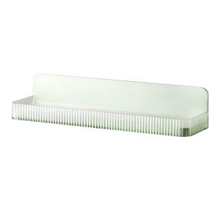 Reddot 紅點生活 輕奢免釘鑽壁掛調味料置物架 35 x 10 x 7.5cm, 輕奢綠, 1個