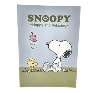 收納王妃 SNOOPY 小日子 16K固頁筆記 WP0624, 淺紫落葉, 6本