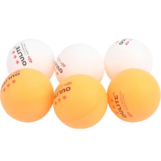 Roimaster ABS 桌球 2色 x 3入組, 1套, 6球, 白色, 橘色