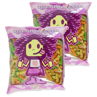 QQ 三色螺旋麵, 500g, 2包