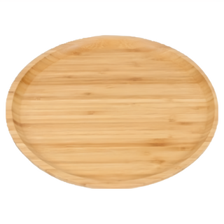 日式木托盤 細緻禪風竹木材質 圓形 高2cm, 20 x 20cm, 1個