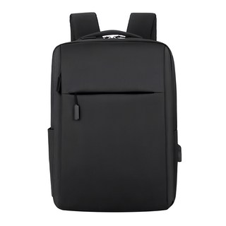 理享家 簡約大容量雙肩後背包, 黑色, 29x12x41cm